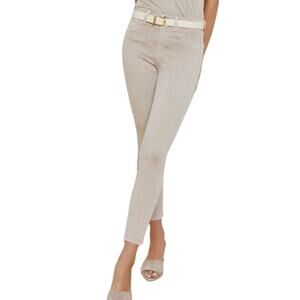 L'Agence Margot High Rise Cropped Skinny Jean in Biscuit